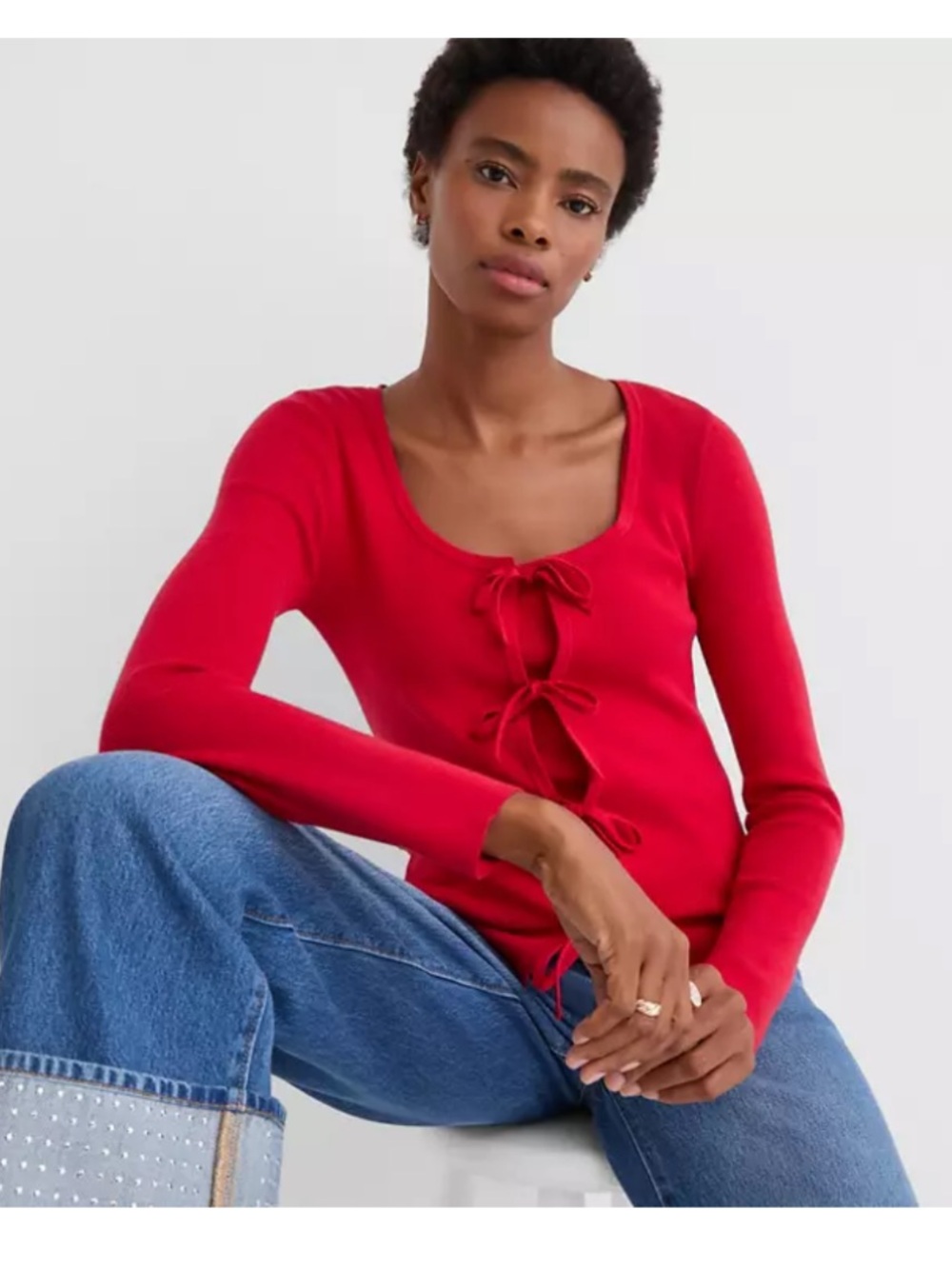 Loft Bow Cardigan and Ribbed Sweater Tank Top Set - 2 for 1!
